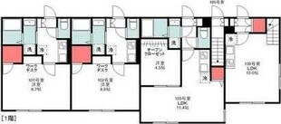 木もれ陽の丘ＭｏｎＲｅｆｕｇｅ青葉台の物件間取画像